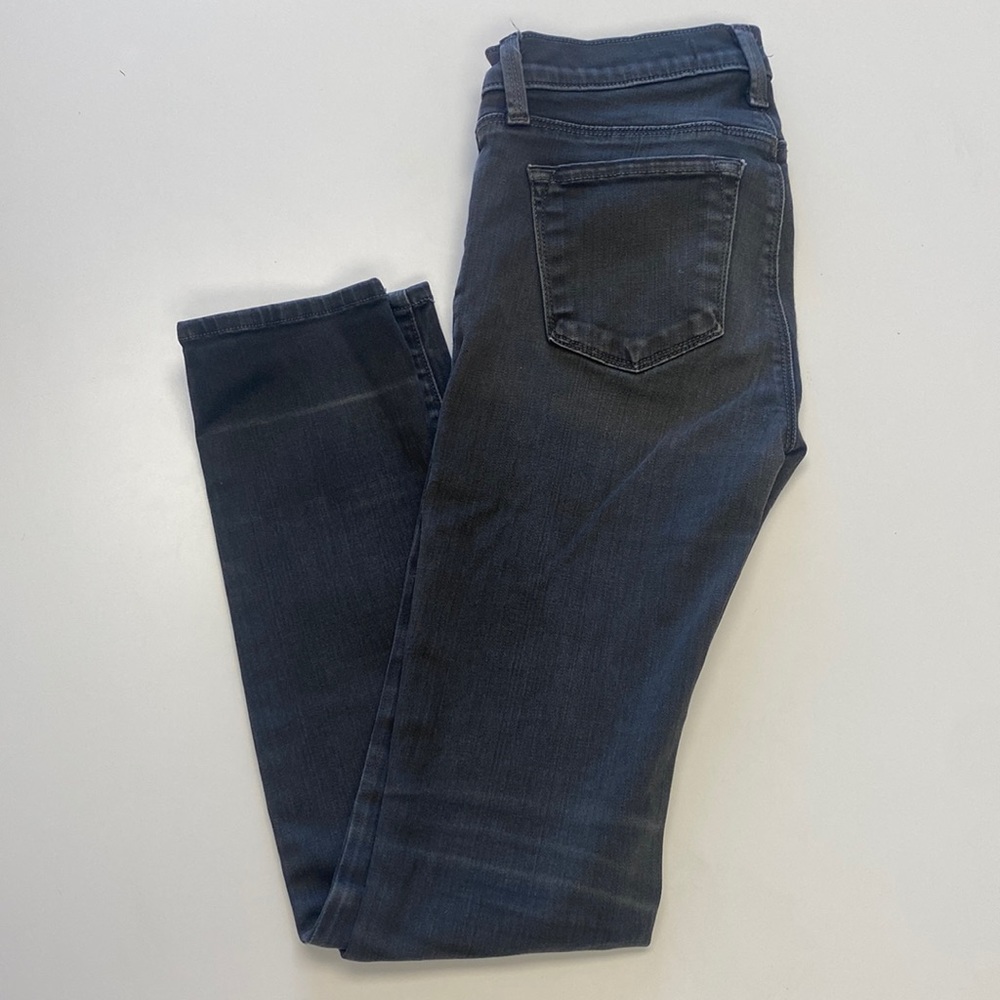 J brand Skinny Jeans in washed gray.